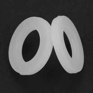12-delige Silicon Shaft Lock Washer Witte siliconen O-ring Afdichtring - Balgbuizen Montageset - 3/4 inch