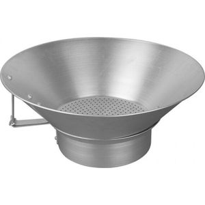 Frituurvergiet Aluminium - Friet Lekbak met uitneembare frituur zeef - Ø41x(H)15cm