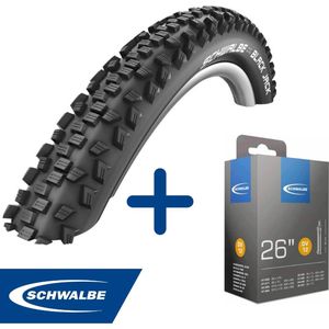 Fietsband - Schwalbe - Buiten- & binnenband - Black Jack K-Guard & DV12 - 26 inch x 1 1/4 - 27.5 inch x 1.75 - 40 mm