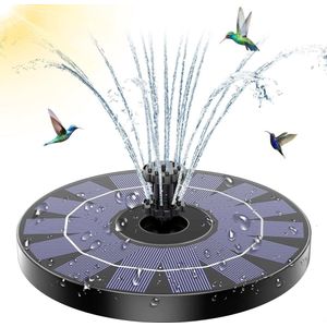 Vijverpomp op zonne-energie met 10 effecten - drijvende fonteinpomp voor tuinvijver - waterbekken - vogelbad - visvijver fonteinpomp