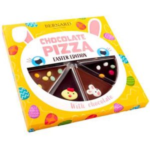 Chocolade pizza pasen - 105 gram - paaseieren - pasen - paashaas - paasdecoratie- kinderen