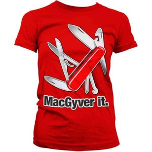 MacGyver Dames Tshirt -L- MacGyver It Rood