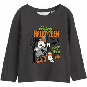 Shirt met lange mouwen voor kinderen Minnie Mouse Halloween Donker grijs - 7 Jaar