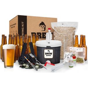 Brew Monkey Premium IPA - Bierbrouwpakket - Zelf bier brouwen pakket - Startpakket - Gadgets Mannen - Cadeau - Cadeau voor Mannen en Vrouwen - Bier - Verjaardag - Cadeau voor man - Verjaardag Cadeau Mannen