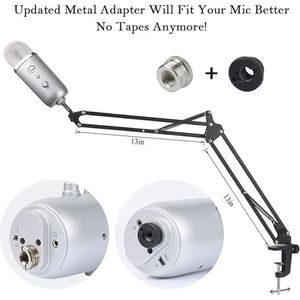 microfoonarm / Premium Low Profile Microphone Arm and Cable Ducts, Desk Clamp,43 x 13 x 6.3 centimetres
