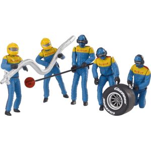 Carrera Crew - 5 figuren - Blauw - Racebaanonderdeel