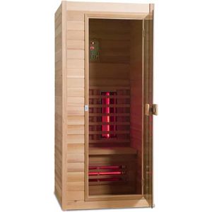 Novum Health Company 1 - Eenpersoons infrarood sauna - met Full Spectrum stralers. Geschikt voor aromatherapie, voor een goede gezondheid, Plug&play en eenvoudig op te bouwen