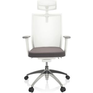 ASPEN WHITE PRO - Professionele bureaustoel Grijs / Wit