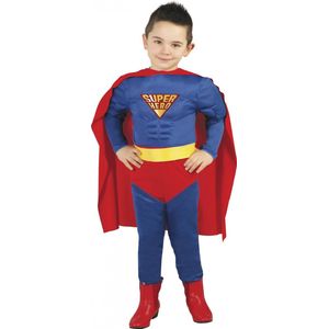 Fiestas Guirca - Superhero Kids gespierd met cape (3-4 jaar)