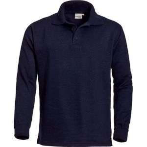 Santino Rick Polo sweater lange mouwen - Zwart - XL