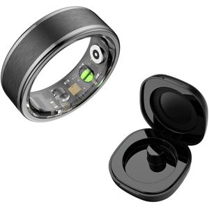 DrPhone RingSense V3 – Smart Ring - Europese ringmaat 59 - 5ATM Waterdicht – Slaapmonitor – Hartslagmeter - SpO2 + Case - Zwart