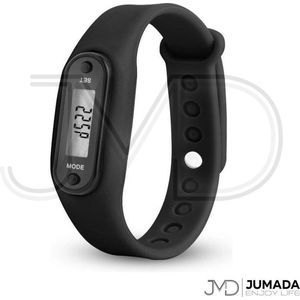 Jumada's Digitale Stappenteller - Armband - Calorieteller - Tracker - Smal - Zwart