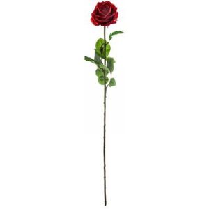Rode Roos - Decoratieve Roos - hoogte 66,5cm