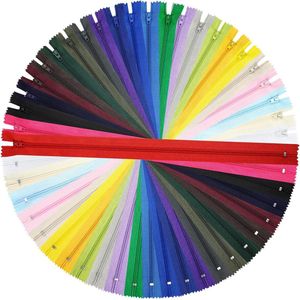 Ritssluiting, DOITEM 24 kleuren nylon ritssluitingen, 80 cm lang, 2,5 cm breed, voor kleding, tas, etui, kussensloop, 24 stuks