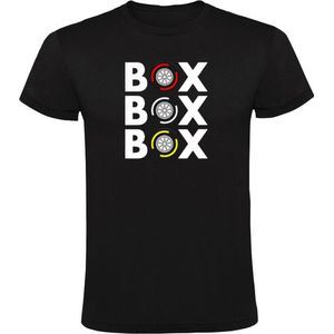 Box Box Box Heren T-shirt - zandvoort - pitstop - banden