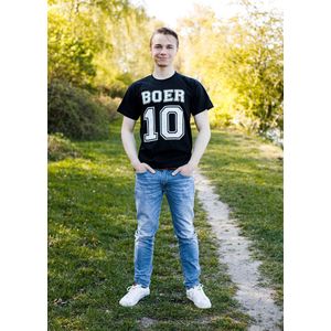 Zwart T-shirt - Boer 10 - XS