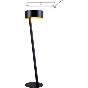 NOMA vloerlamp zwart/goud E27 excl