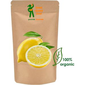 Gezonde Limonade ECO poeder citroen suikervrij biologisch duurzaam ecologisch Drink Goed Zoet citroensmaak instant limonadepoeder