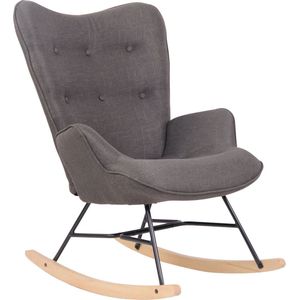 schommelstoel - Dark Grey - Stoel - stoelen - 62 x 55 cm - 100% polyester - luxe stoel