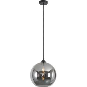 KLIMliving Chiloé - Hanglamp modern - 1xE27 - Smoke - Hanglamp industrieel - Hanglamp glas - Hanglamp eetkamer - Hanglamp woonkamer