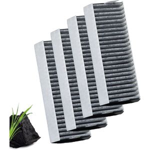 Tops Koolstoffilter voor afzuigkap Constructa - 17004796 Afzuigkap filter x4 - Actiefkool - 192x74x35 mm