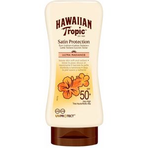 2x Hawaiian Tropic Zonnebrand Lotion Glowing Protection SPF 50 180 ml