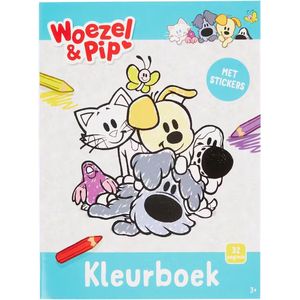 Woezel & Pip kleurboek Blauw