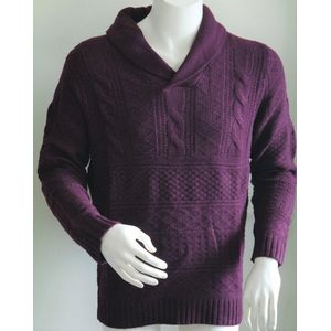 McGregor Connery Indi Shawl Pull Trui - Kleur Bordeaux Rood - Maat 3XL