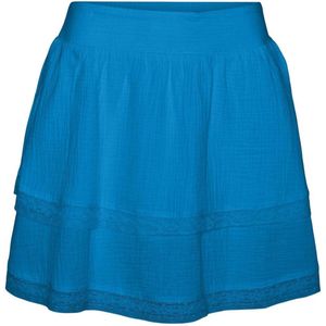 Vero Moda Rok Vmnatali Hw Short Lace Skirt Wvn Ga 10303631 Ibiza Blue Dames Maat - M
