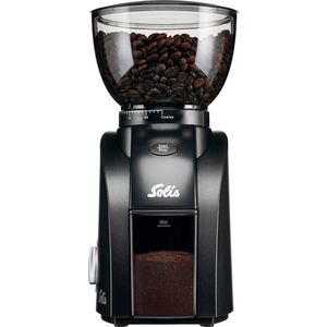 Solis Scala Zero Static 1662 Koffiemolen Elektrisch - Koffiemaler met 24 Maalinstellingen - Coffee Grinder - Antistatisch - Zwart