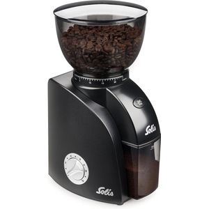 Solis Scala Zero Static 1662 Koffiemolen Elektrisch - Koffiemaler met 24 Maalinstellingen - Coffee Grinder - Antistatisch - Zwart