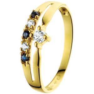 Ring Saffier 0.10ct En Zirkonia