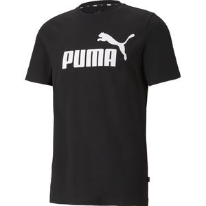 PUMA ESS Logo Tee Heren T-shirt - Zwart - Maat L