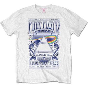 Pink Floyd - Carnegie Hall Poster Kinder T-shirt - Kids tm 8 jaar - Wit