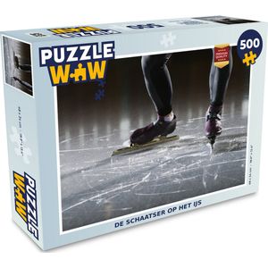 Puzzel De schaatser op het ijs - Legpuzzel - Puzzel 500 stukjes