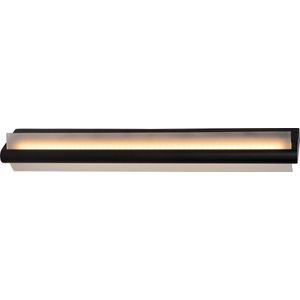 Lucide WANDA - Wandlamp Badkamer - LED - 1x19W 3000K - IP44 - Zwart