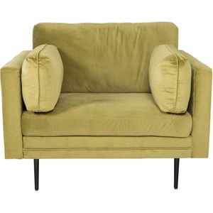 Boom II fauteuil velours groen.