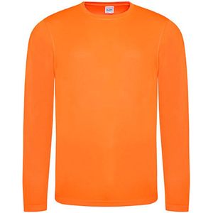 Unisex T-shirt met lange mouwen Cool T 'Electric Orange' - M