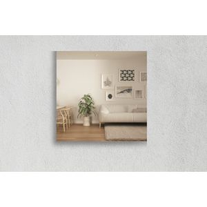 Vierkante Spiegel - Muurspiegel - Brons - 40 X 40 cm - Dikte: 4 mm - In Nederland Geproduceerd - Incl. Spiegellijm - Top Kwaliteit Wandspiegel Zonder Lijst