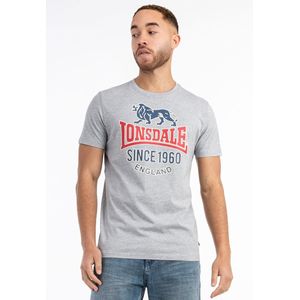 Lonsdale Gonfirth T-shirt Met Korte Mouwen Grijs M Man