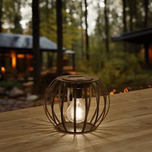 Solar tuinverlichting | Hang- en tafellamp Manor op zonne-energie | Warm wit licht | Met filament LED lamp | Solar tafellamp | Hanglamp op zonne-energie