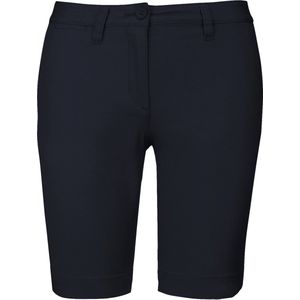 Bermuda/Short Dames 34 NL (36 FR) Kariban Dark Navy 98% Katoen, 2% Elasthan