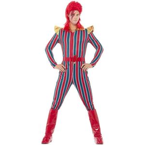 Smiffy's - Science Fiction & Space Kostuum - Bowie Space Oddity - Man - Rood - Large - Carnavalskleding - Verkleedkleding