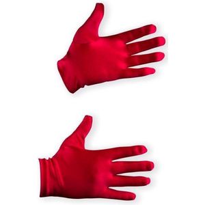Handschoenen - Rood Satijn - Circa 20 cm - Piet Attribuut - Een Paar