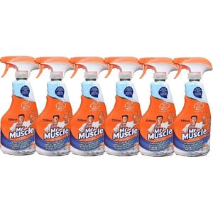 Mr Muscle Badkamerreiniger spray - 6 x 500 ml - Badkamer reiniger - Voordeelverpakking