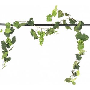 Greenmoods Kunstplanten - Kunstplant - Druiven Guirlande - Brandvertragend - 186cm