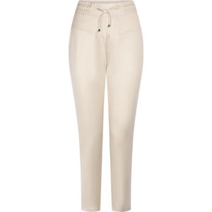 Zoso Broek Charme Coated Luxury Trouser 242 0007 Sand Dames Maat - XXL