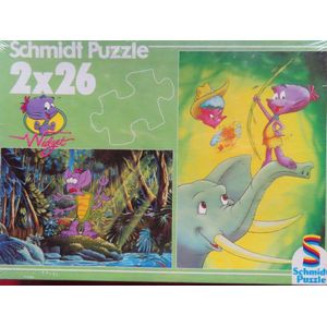 Schmidt - Legpuzzel - 2x26 stukjes - Widget in de Jungle