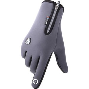 Waterdichte Handschoenen met Antislip en Touchscreen - Grijs M - Powertouch Gloves