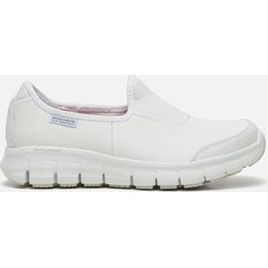 Skechers Work Sure Track instappers wit - Maat 41